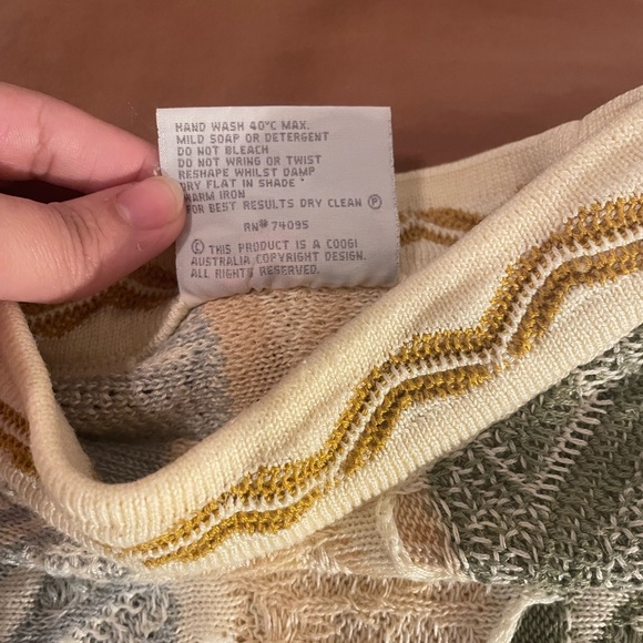 Coogi Australia Textured Knit Sweater XL | Made in Australia | Mercerised Cotton - Picture 5 of 11